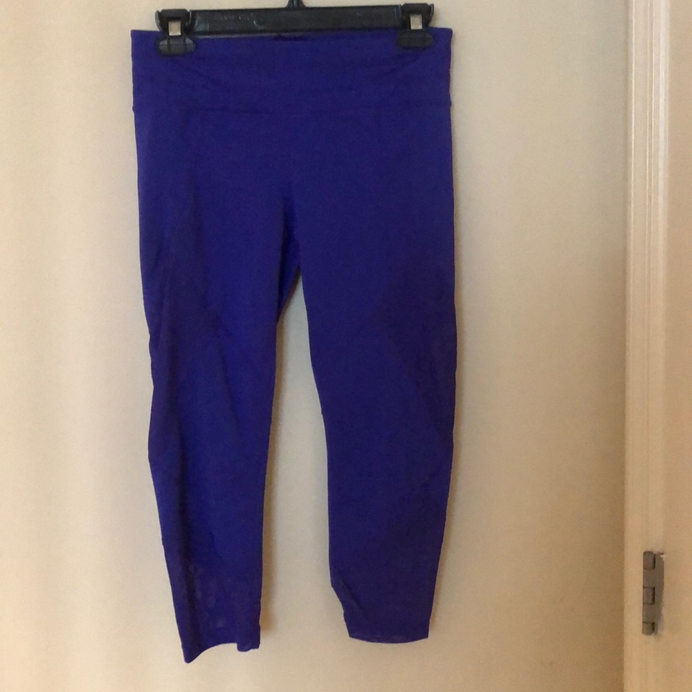 Athleta Cropped Leggings with Mesh Detail